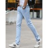 Men's Solid Casual JeansCotton Blue 5L